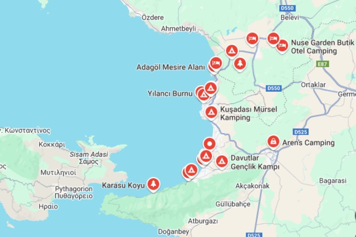 Kuşadası Kamp Alanları